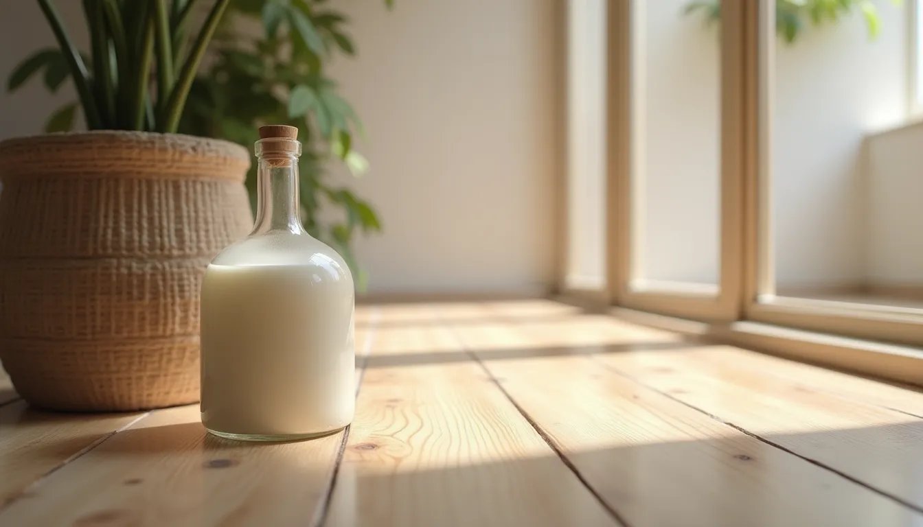 Scopri il segreto sorprendente per un parquet splendente usando un ingrediente comune in cucina