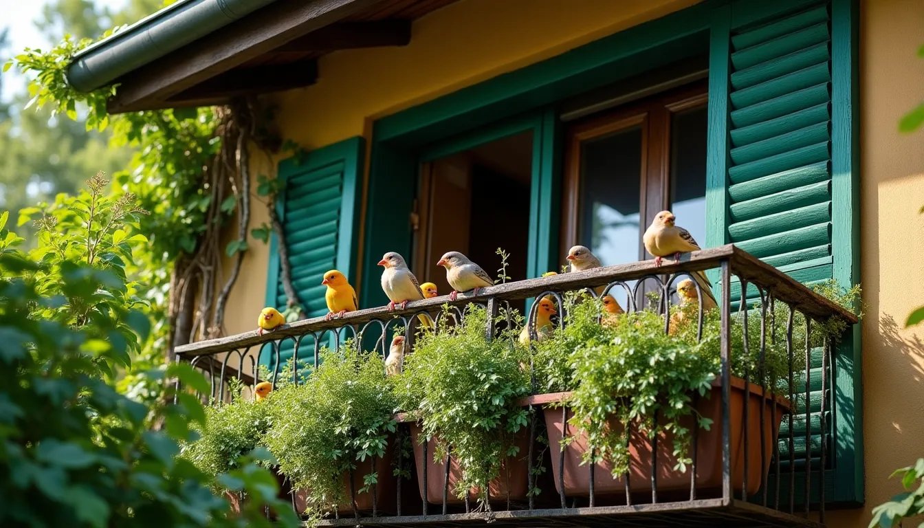 Un balcone amico degli uccelli: come i pettirossi e le cince possono prosperare nel tuo spazio verde